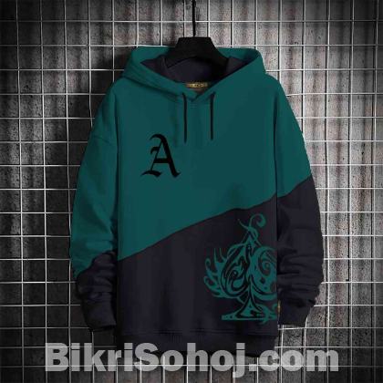 colour cotton hoodie for men's